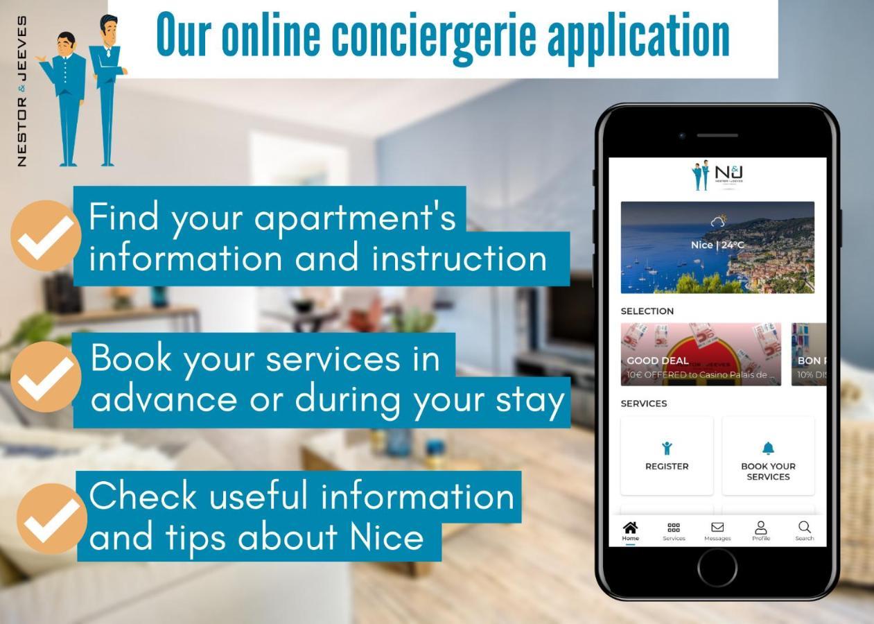 Nestor&jeeves - Square Promenade - - Direct Access Sea Apartment Nizza